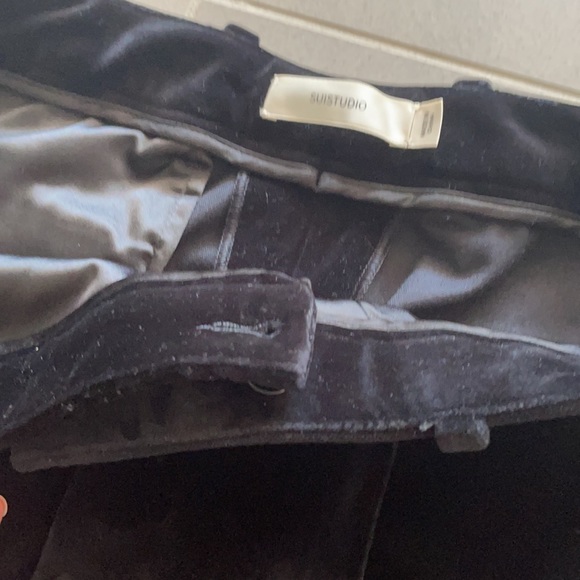 Suistudio Robin flare velvet cropped pants - Picture 7 of 17